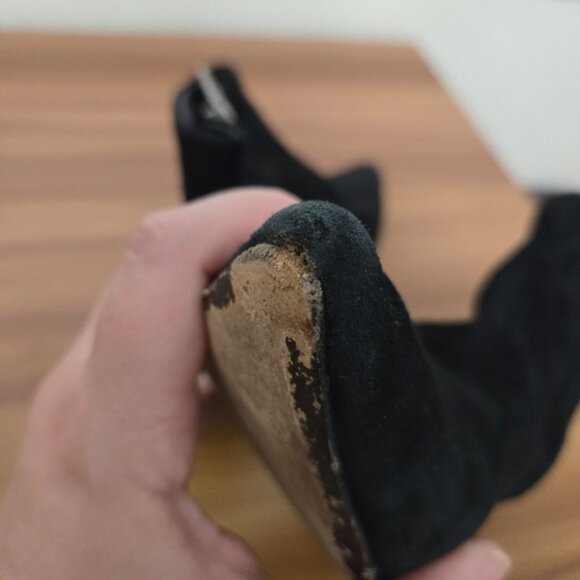 Alexander Wang Women's Black Suede Pointed Toe Boots - Picture 12 of 13